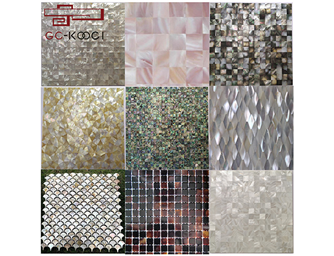 Wholesale shell mosaic various styles seamless sea freshwater shell mother-of-pearl mosaic