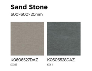 Outdoor 2CM thick brick Sandstone&Cement series paving non-slip floor tiles