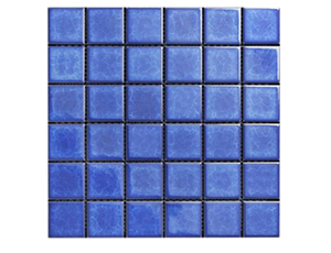Blue ice cracked ceramic mosaic large particles
